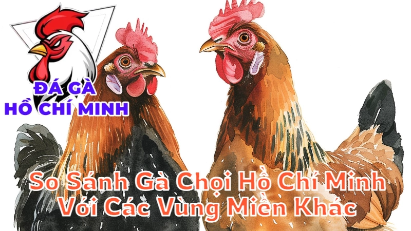 So Sánh Gà Chọi Hồ Chí Minh Với Các Vùng Miền Khác